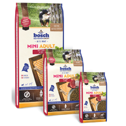 Быстрый заказ — Bosch Adult Mini (для взрослых собак мелких пород, привередливых к пище, ягненок с рисом)