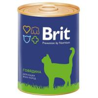 Консервы Brit Premium Cat Beef (Говядина)