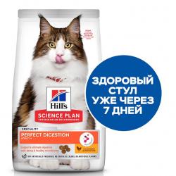 Быстрый заказ — Hill's Science Plan Perfect Digestion (для кошек, с курицей и коричневым рисом)