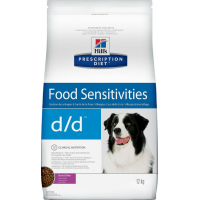 Hill's Prescription Diet d/d Food Sensitivities (собакам при кожных реакциях и рвоте/диарее в случае аллергии с уткой)