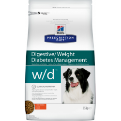 Быстрый заказ — Hill's Prescription Diet w/d Digestive/Weight/Diabetes Management (собакам при сахарном диабете, констипации и для поддержания веса с курицей)