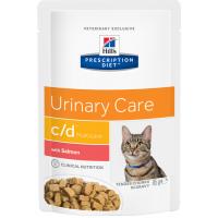 Hill's c/d Multicare Urinary Care (для кошек с проблемами мочевыводящих путей, с лососем) 85г х 12шт Hill's c/d Multicare Urinary Care (для кошек с проблемами мочевыводящих путей, с лососем) 85г х 12шт