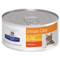 Hill's c/d Multicare Urinary Care (для кошек c проблемами нижнего отдела мочевыводящих путей, с курицей) 156 г Hill's c/d Multicare Urinary Care (для кошек c проблемами нижнего отдела мочевыводящих путей, с курицей) 156 г