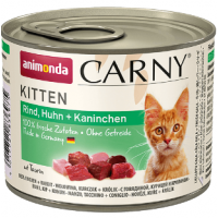 Carny Kitten (для котят с говядиной, курицей и кроликом)
