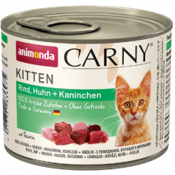Быстрый заказ — Carny Kitten (для котят с говядиной, курицей и кроликом)