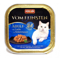 Vom Feinsten (для котов беззерновой с лососем в соусе из трав)