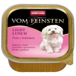Быстрый заказ — Vom Feinsten Light Lunch (корм для взрослых собак, паштет с индейкой и ветчиной)