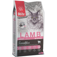 BLITZ Sensitive Adult Cats (сухой корм для кошек с чувствительным пищеварением с ягненком)