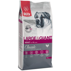 Быстрый заказ — BLITZ Classic Adult Large & Giant (для взрослых собак крупных и гигантских пород с курицей и рисом)