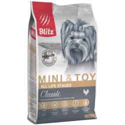 Быстрый заказ — BLITZ Classic Adult Mini & Toy (для взрослых собак мелких пород с курицей и рисом)