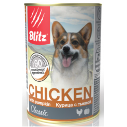 Быстрый заказ — BLITZ Classic Dog (для собак всех возрастов с курицей и тыквой)