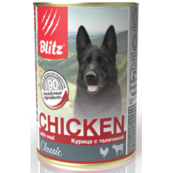 Быстрый заказ — BLITZ Classic Dog (для собак всех возрастов с курицей и телятиной)