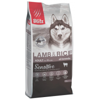 BLITZ Sensitive Adult (сухой корм для взрослых собак всех пород с чувствительным пищеварением с ягненком и рисом)