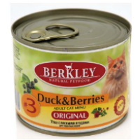 Berkley Original (консервы для кошек с уткой и лесными ягодами)