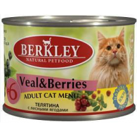 Berkley Original (консервы для кошек с телятиной и лесными ягодами)