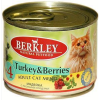 Berkley Original (консервы для кошек с индейкой и лесными ягодами)
