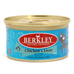 Berkley Tay №5 (консервы для взрослых кошек с курицей и печенью) Berkley Tay №5 (консервы для взрослых кошек с курицей и печенью)