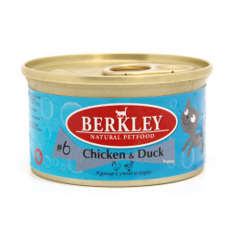 Berkley Tay №6 (консервы для взрослых кошек с курицей и уткой) Berkley Tay №6 (консервы для взрослых кошек с курицей и уткой)