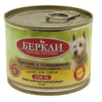 Berkley Local №6  (консервы для собак с кроликом,говядина и с болгарским перцем) Berkley Local №6  (консервы для собак с кроликом,говядина и с болгарским перцем)
