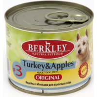 Berkley Original №3 (консервы для собак с индейкой и яблоком) Berkley Original №3 (консервы для собак с индейкой и яблоком)