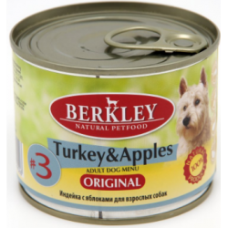 Berkley Original №3 (консервы для собак с индейкой и яблоком) Berkley Original №3 (консервы для собак с индейкой и яблоком)