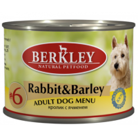 Berkley Original №6 (консервы для собак с кроликом и ячменем) Berkley Original №6 (консервы для собак с кроликом и ячменем)