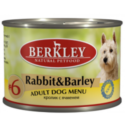 Berkley Original №6 (консервы для собак с кроликом и ячменем) Berkley Original №6 (консервы для собак с кроликом и ячменем)