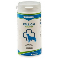 Canina Fell O.K. Tabletten (собакам для восстановления кожи и шерсти)