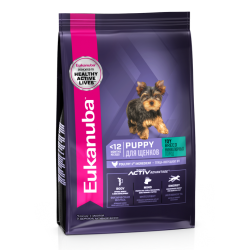 Eukanuba Puppy Toy Breed (для щенков миниатюрных пород от 1 до 12 месяцев, с птицей) Eukanuba Puppy Toy Breed (для щенков миниатюрных пород от 1 до 12 месяцев, с птицей)