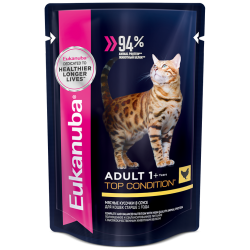 Eukanuba Adult Top Condition (для взрослых кошек в соусе, курица) Eukanuba Adult Top Condition (для взрослых кошек в соусе, курица)