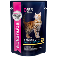 Eukanuba Senior 7+ Top Condition (для взрослых кошек старше 7 лет в соусе, курица) Eukanuba Senior 7+ Top Condition (для взрослых кошек старше 7 лет в соусе, курица)