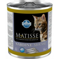 Farmina Matisse Cat Mousse Sardine (влажный корм для взрослых кошек, мусс с Сардинами) 300гр Farmina Matisse Cat Mousse Sardine (влажный корм для взрослых кошек, мусс с Сардинами) 300гр