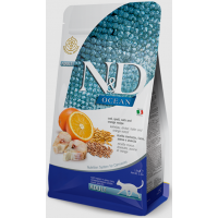 Farmina N&D Ocean Low Grain Adult (низкозерновой корм для взрослых кошек, Треска, апельсин, спельта, овес) Farmina N&D Ocean Low Grain Adult (низкозерновой корм для взрослых кошек, Треска, апельсин, спельта, овес)