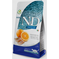Farmina N&D Ocean Grain Free Adult (беззерновой корм для взрослых кошек, Сельдь, апельсин) Farmina N&D Ocean Grain Free Adult (беззерновой корм для взрослых кошек, Сельдь, апельсин)