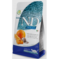 Farmina N&D Ocean Grain Free Adult (беззерновой корм для взрослых кошек, Сельдь, тыква, апельсин) Farmina N&D Ocean Grain Free Adult (беззерновой корм для взрослых кошек, Сельдь, тыква, апельсин)