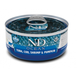 Быстрый заказ — Farmina N&D Ocean Cat Adult (влажный корм для взрослых кошек, Тунец, треска, креветки и тыква)