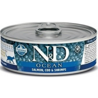 Farmina N&D Ocean Cat Adult (влажный корм для взрослых кошек, Лосось, треска, креветки) Farmina N&D Ocean Cat Adult (влажный корм для взрослых кошек, Лосось, треска, креветки)