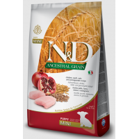 Farmina N&D Ancestral Grain Dog Mini Puppy (низкозерновой корм для щенков мелких пород, Курица с гранатом)