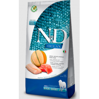 Farmina N&D Ocean Dog Grain Free Maxi Giant Adult (беззерновой корм для взрослых собак крупных пород, Лосось, треска, дыня)    Farmina N&D Ocean Dog Grain Free Maxi Giant Adult (беззерновой корм для взрослых собак крупных пород, Лосось, треска, дыня)