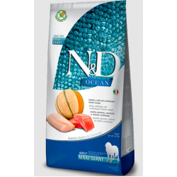 Farmina N&D Ocean Dog Grain Free Maxi Giant Adult (беззерновой корм для взрослых собак крупных пород, Лосось, треска, дыня)    Farmina N&D Ocean Dog Grain Free Maxi Giant Adult (беззерновой корм для взрослых собак крупных пород, Лосось, треска, дыня)