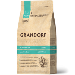 Grandorf Cat Probiotic Indoor (низкозерновой гипоаллергенный корм для кошек с пробиотиками, 4 вида мяса и бурый рис) Grandorf Cat Probiotic Indoor (низкозерновой гипоаллергенный корм для кошек с пробиотиками, 4 вида мяса и бурый рис)
