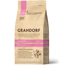 Grandorf Cat Kitten (низкозерновой корм для котят до 12 месяцев, с ягненком и рисом) Grandorf Cat Kitten (низкозерновой корм для котят до 12 месяцев, с ягненком и рисом)