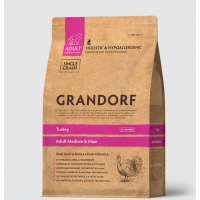 Grandorf Dog Adult  Medium & Maxi Breeds Monoprotein (низкозерновой корм для собак средних и крупных пород с индейкой)  Grandorf Dog Adult  Medium & Maxi Breeds Monoprotein (низкозерновой корм для собак средних и крупных пород с индейкой)