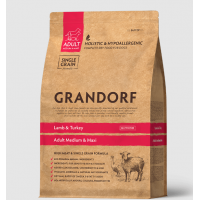 Grandorf Dog Adult Medium & Maxi  (гипоаллергенный корм для собак средних и крупных пород, с ягненком и индейкой)  Grandorf Dog Adult Medium & Maxi  (гипоаллергенный корм для собак средних и крупных пород, с ягненком и индейкой)
