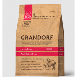 Grandorf Dog Adult Medium & Maxi  (гипоаллергенный корм для собак средних и крупных пород, с ягненком и индейкой)  Grandorf Dog Adult Medium & Maxi  (гипоаллергенный корм для собак средних и крупных пород, с ягненком и индейкой)