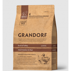 Grandorf Dog Adult Medium & Maxi Grain Free (беззерновой корм для собак средних и крупных пород, с уткой и индейкой)  Grandorf Dog Adult Medium & Maxi Grain Free (беззерновой корм для собак средних и крупных пород, с уткой и индейкой)