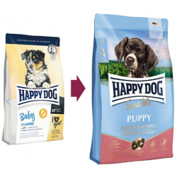 Быстрый заказ — Happy Dog Puppy Sensible (лосось и картофель для щенков средних пород до 6 месяцев с чувствительным пищеварением)