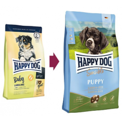 Быстрый заказ — Happy Dog Puppy Sensible (ягненок и рис для щенков средних пород до 6 месяцев с чувствительным пищеварением)