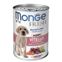 Monge Dog Fresh Puppy Veal (консервированный корм для щенков, телятина) 400г Monge Dog Fresh Puppy Veal (консервированный корм для щенков, телятина) 400г