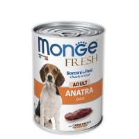 Monge Dog Fresh Adult Duck (консервированный корм для взрослых собак, утка) 400гр Monge Dog Fresh Adult Duck (консервированный корм для взрослых собак, утка) 400гр